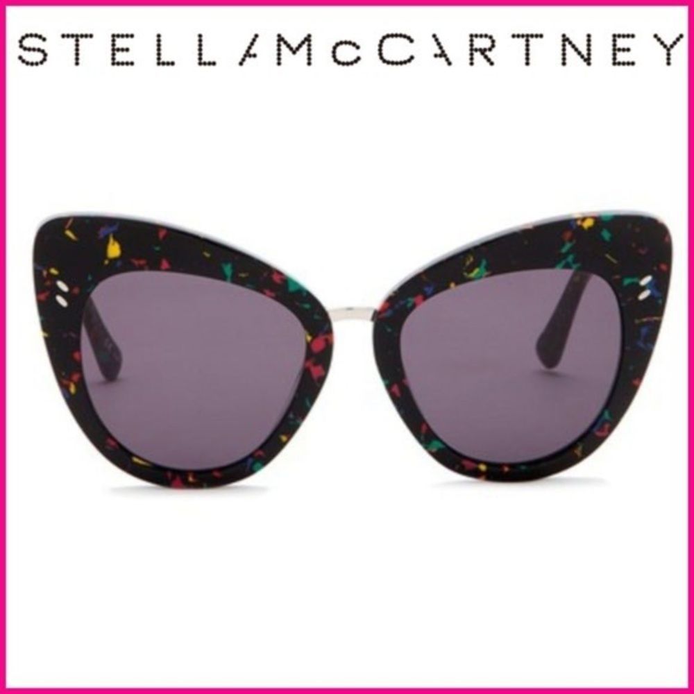 Stella Mccartney Cat Eye Spray Paint Sun Glasses